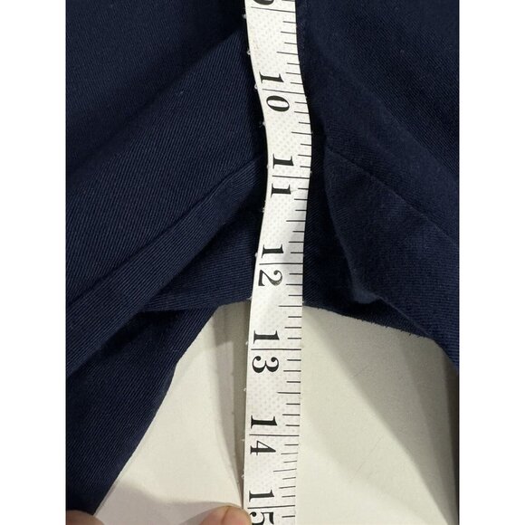 J Crew Shorts Mens Size 32 Navy Blue Solid 9" Inseam Casual Chino - Picture 9 of 10